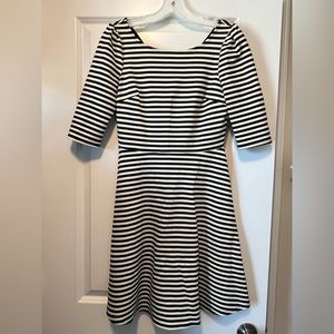 Pixley black and white dress